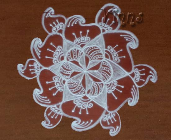 muggulu, rangavalli, freehand. dotless kolam