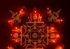 Karthigai kolam, agal vilakku, vilakku kolam, diya rangoli, margazhi kolam,13 dots, sikku kolam,