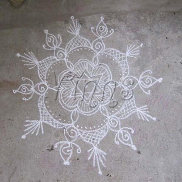 Star Freehand kolam, Natchathira kolam