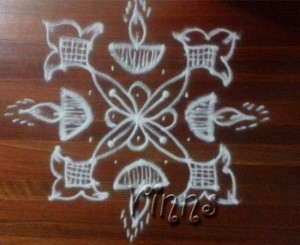 5 Dots Kolam | Vinns Kolam