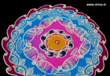 `mango design, peacock, muggulu,