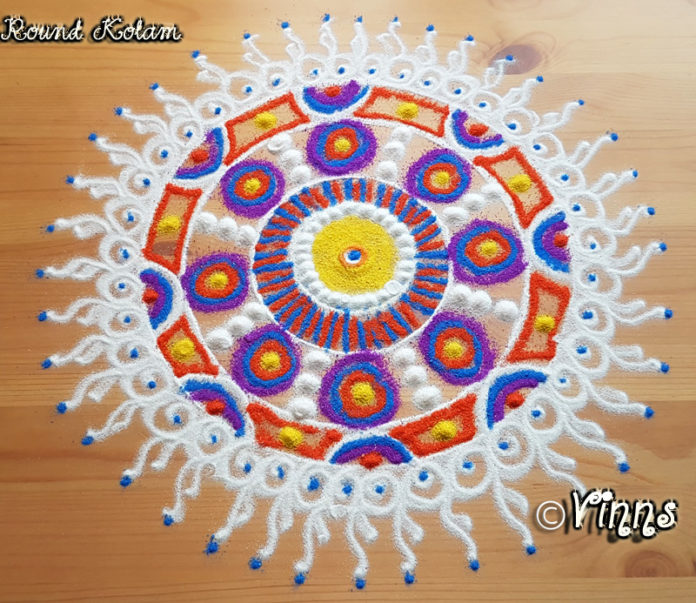 circular kolam, round kolam, aparment kolam, flat kolam