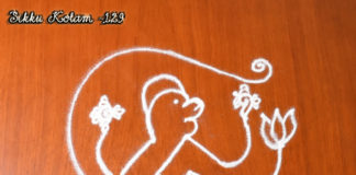 Hanumar Kolam || Anjaneya Muggulu || Puja Room Rangoli