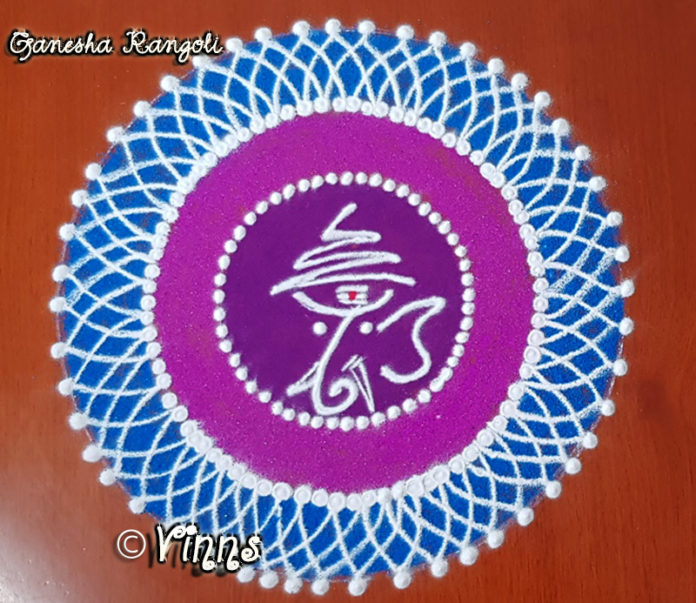 ganesha_pillaiya_rangoli_kolam_chathurthi