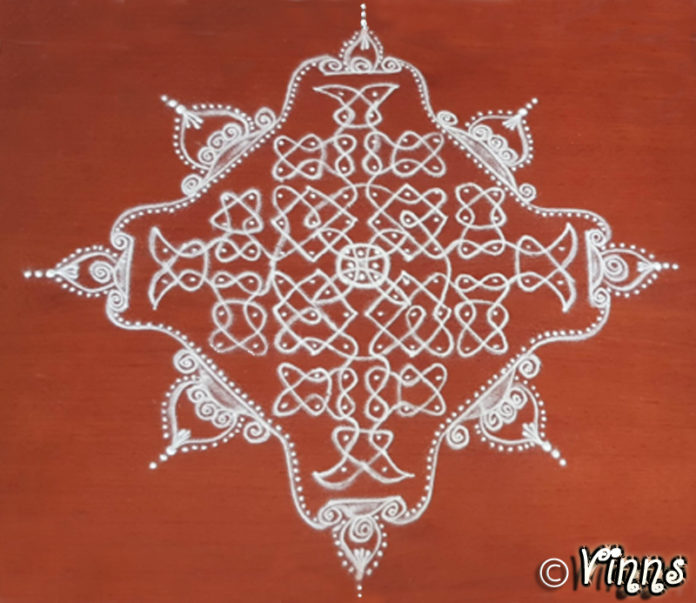 muggulu, sikku kolam, new design.