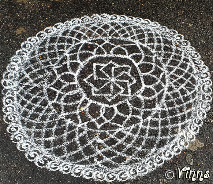 Round kolam,