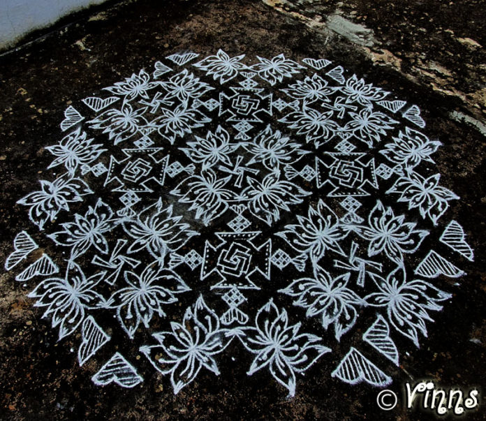 margazhi kolam, big kolam, new kolam