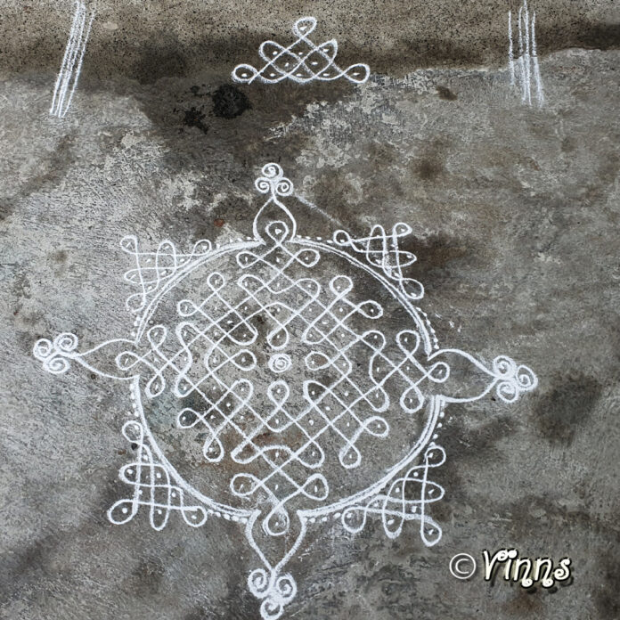 11 Dots, sikku kolam, big kolam, margazhi kola, karthigai kolam, chikku kolam, neli kolam, simple kolam, ,