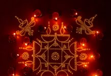 Karthigai kolam, agal vilakku, vilakku kolam, diya rangoli, margazhi kolam,13 dots, sikku kolam,