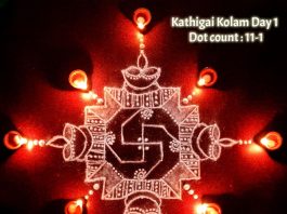 Karthigai kolam, deepa kolam, thirukarthigai, mahadeepam, deepam, kolam, vilakku kolam